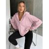 imageTrendy Queen Womens Zip Up Hoodies Oversized Sweatshirts Fall Fashion Outfits Sweaters Casual Jackets 2025 Winter ClothesPale Pink