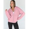 imageTrendy Queen Womens Zip Up Hoodies Oversized Sweatshirts Fall Fashion Outfits Sweaters Casual Jackets 2025 Winter ClothesPink