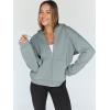 imageTrendy Queen Womens Zip Up Hoodies Oversized Sweatshirts Fall Fashion Outfits Sweaters Casual Jackets 2025 Winter ClothesSage