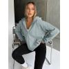 imageTrendy Queen Womens Zip Up Hoodies Oversized Sweatshirts Fall Fashion Outfits Sweaters Casual Jackets 2025 Winter ClothesSage