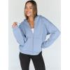 imageTrendy Queen Womens Zip Up Hoodies Oversized Sweatshirts Fall Fashion Outfits Sweaters Casual Jackets 2025 Winter ClothesSky Blue