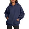 imageTrendy Queen Womens Oversized Hoodies Fleece Sweatshirts Long Sleeve Sweaters Pullover Fall Outfits Winter ClothesNavy