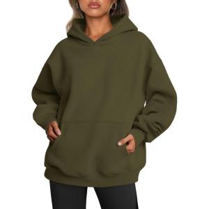 imageTrendy Queen Womens Oversized Hoodies Fleece Sweatshirts Long Sleeve Sweaters Pullover Fall Outfits Winter ClothesArmy Green