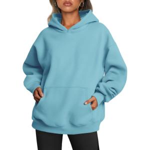 imageTrendy Queen Womens Oversized Hoodies Fleece Sweatshirts Long Sleeve Sweaters Pullover Fall Outfits Winter ClothesBaby Blue