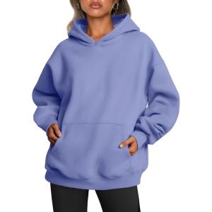 imageTrendy Queen Womens Oversized Hoodies Fleece Sweatshirts Long Sleeve Sweaters Pullover Fall Outfits Winter ClothesBlue Purple
