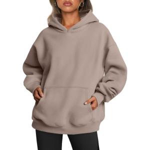 imageTrendy Queen Womens Oversized Hoodies Fleece Sweatshirts Long Sleeve Sweaters Pullover Fall Outfits Winter ClothesCoffee Grey