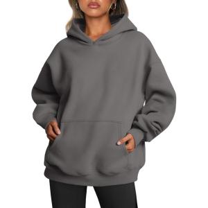 imageTrendy Queen Womens Oversized Hoodies Fleece Sweatshirts Long Sleeve Sweaters Pullover Fall Outfits Winter ClothesDark Grey