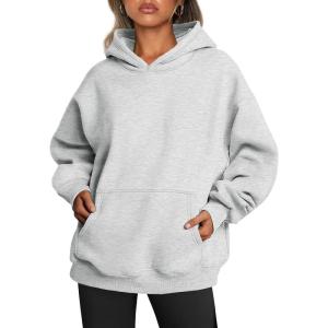 imageTrendy Queen Womens Oversized Hoodies Fleece Sweatshirts Long Sleeve Sweaters Pullover Fall Outfits Winter ClothesGrey