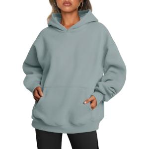 imageTrendy Queen Womens Oversized Hoodies Fleece Sweatshirts Long Sleeve Sweaters Pullover Fall Outfits Winter ClothesLight Green