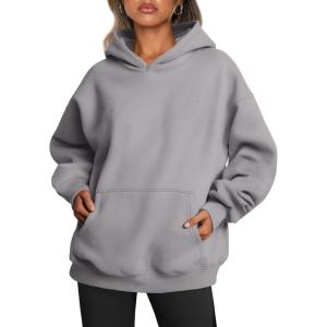 imageTrendy Queen Womens Oversized Hoodies Fleece Sweatshirts Long Sleeve Sweaters Pullover Fall Outfits Winter ClothesLight Grey
