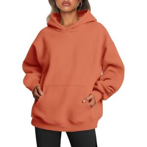 imageTrendy Queen Womens Oversized Hoodies Fleece Sweatshirts Long Sleeve Sweaters Pullover Fall Outfits Winter ClothesMelon Orange