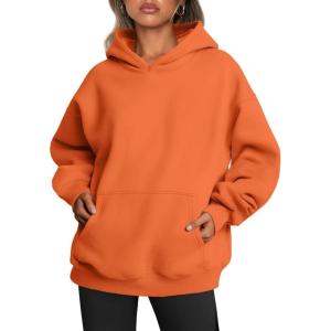 imageTrendy Queen Womens Oversized Hoodies Fleece Sweatshirts Long Sleeve Sweaters Pullover Fall Outfits Winter ClothesOrange
