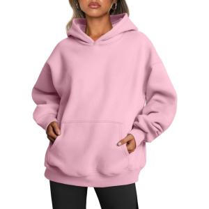 imageTrendy Queen Womens Oversized Hoodies Fleece Sweatshirts Long Sleeve Sweaters Pullover Fall Outfits Winter ClothesPale Pink