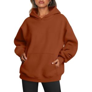imageTrendy Queen Womens Oversized Hoodies Fleece Sweatshirts Long Sleeve Sweaters Pullover Fall Outfits Winter ClothesRust