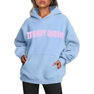 imageTrendy Queen Womens Oversized Hoodies Fleece Sweatshirts Long Sleeve Sweaters Pullover Fall Outfits Winter ClothesSkyblue Pinktrd