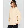 imageTrendy Queen Sweatshirts for Women Hoodies Oversized Crewneck Tops Sweaters Comfy Fall Winter Outfits Clothes 2024 FashionApricot