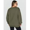imageTrendy Queen Sweatshirts for Women Hoodies Oversized Crewneck Tops Sweaters Comfy Fall Winter Outfits Clothes 2024 FashionArmygreen