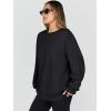 imageTrendy Queen Sweatshirts for Women Hoodies Oversized Crewneck Tops Sweaters Comfy Fall Winter Outfits Clothes 2024 FashionBlack