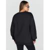 imageTrendy Queen Sweatshirts for Women Hoodies Oversized Crewneck Tops Sweaters Comfy Fall Winter Outfits Clothes 2024 FashionBlack
