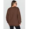 imageTrendy Queen Sweatshirts for Women Hoodies Oversized Crewneck Tops Sweaters Comfy Fall Winter Outfits Clothes 2024 FashionBrown