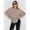 imageTrendy Queen Sweatshirts for Women Hoodies Oversized Crewneck Tops Sweaters Comfy Fall Winter Outfits Clothes 2024 FashionCoffeegrey