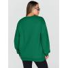 imageTrendy Queen Sweatshirts for Women Hoodies Oversized Crewneck Tops Sweaters Comfy Fall Winter Outfits Clothes 2024 FashionGrassgreen