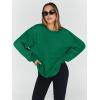 imageTrendy Queen Sweatshirts for Women Hoodies Oversized Crewneck Tops Sweaters Comfy Fall Winter Outfits Clothes 2024 FashionGrassgreen