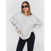 imageTrendy Queen Sweatshirts for Women Hoodies Oversized Crewneck Tops Sweaters Comfy Fall Winter Outfits Clothes 2024 FashionGrey