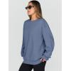 imageTrendy Queen Sweatshirts for Women Hoodies Oversized Crewneck Tops Sweaters Comfy Fall Winter Outfits Clothes 2024 FashionGreyblue