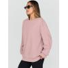 imageTrendy Queen Sweatshirts for Women Hoodies Oversized Crewneck Tops Sweaters Comfy Fall Winter Outfits Clothes 2024 FashionGreypink