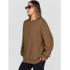 imageTrendy Queen Sweatshirts for Women Hoodies Oversized Crewneck Tops Sweaters Comfy Fall Winter Outfits Clothes 2024 FashionKhaki