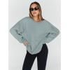 imageTrendy Queen Sweatshirts for Women Hoodies Oversized Crewneck Tops Sweaters Comfy Fall Winter Outfits Clothes 2024 FashionLightgreen