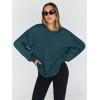 imageTrendy Queen Sweatshirts for Women Hoodies Oversized Crewneck Tops Sweaters Comfy Fall Winter Outfits Clothes 2024 FashionNavy