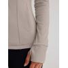 imageTrendy Queen Womens Lightweight Zip Up Jackets Mock Turtleneck Fall Hoodies Fitted 2024 Athletic Workout Clothes with PocketsCoffeegrey
