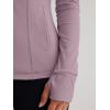 imageTrendy Queen Womens Lightweight Zip Up Jackets Mock Turtleneck Fall Hoodies Fitted 2024 Athletic Workout Clothes with PocketsLightpurple