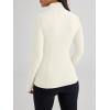 imageTrendy Queen Womens Lightweight Zip Up Jackets Mock Turtleneck Fall Hoodies Fitted 2024 Athletic Workout Clothes with PocketsLightyellow