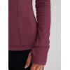 imageTrendy Queen Womens Lightweight Zip Up Jackets Mock Turtleneck Fall Hoodies Fitted 2024 Athletic Workout Clothes with PocketsRed