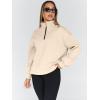 imageTrendy Queen Womens Oversized Sweatshirts Fall Fashion Hoodies Half Zip Pullover Long Sleeve Shirts Clothes OutfitsApricot