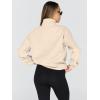 imageTrendy Queen Womens Oversized Sweatshirts Fall Fashion Hoodies Half Zip Pullover Long Sleeve Shirts Clothes OutfitsApricot