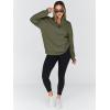 imageTrendy Queen Womens Oversized Sweatshirts Fall Fashion Hoodies Half Zip Pullover Long Sleeve Shirts Clothes OutfitsArmygreen
