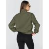 imageTrendy Queen Womens Oversized Sweatshirts Fall Fashion Hoodies Half Zip Pullover Long Sleeve Shirts Clothes OutfitsArmygreen