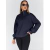 imageTrendy Queen Womens Oversized Sweatshirts Fall Fashion Hoodies Half Zip Pullover Long Sleeve Shirts Clothes OutfitsDarkblue