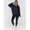 imageTrendy Queen Womens Oversized Sweatshirts Fall Fashion Hoodies Half Zip Pullover Long Sleeve Shirts Clothes OutfitsDarkblue