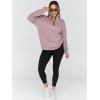 imageTrendy Queen Womens Oversized Sweatshirts Fall Fashion Hoodies Half Zip Pullover Long Sleeve Shirts Clothes OutfitsDarkpink