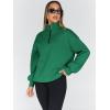 imageTrendy Queen Womens Oversized Sweatshirts Fall Fashion Hoodies Half Zip Pullover Long Sleeve Shirts Clothes OutfitsGrass