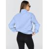 imageTrendy Queen Womens Oversized Sweatshirts Fall Fashion Hoodies Half Zip Pullover Long Sleeve Shirts Clothes OutfitsLightblue