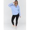 imageTrendy Queen Womens Oversized Sweatshirts Fall Fashion Hoodies Half Zip Pullover Long Sleeve Shirts Clothes OutfitsLightblue