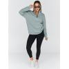 imageTrendy Queen Womens Oversized Sweatshirts Fall Fashion Hoodies Half Zip Pullover Long Sleeve Shirts Clothes OutfitsLightgreen