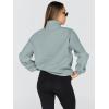 imageTrendy Queen Womens Oversized Sweatshirts Fall Fashion Hoodies Half Zip Pullover Long Sleeve Shirts Clothes OutfitsLightgreen