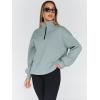 imageTrendy Queen Womens Oversized Sweatshirts Fall Fashion Hoodies Half Zip Pullover Long Sleeve Shirts Clothes OutfitsLightgreen